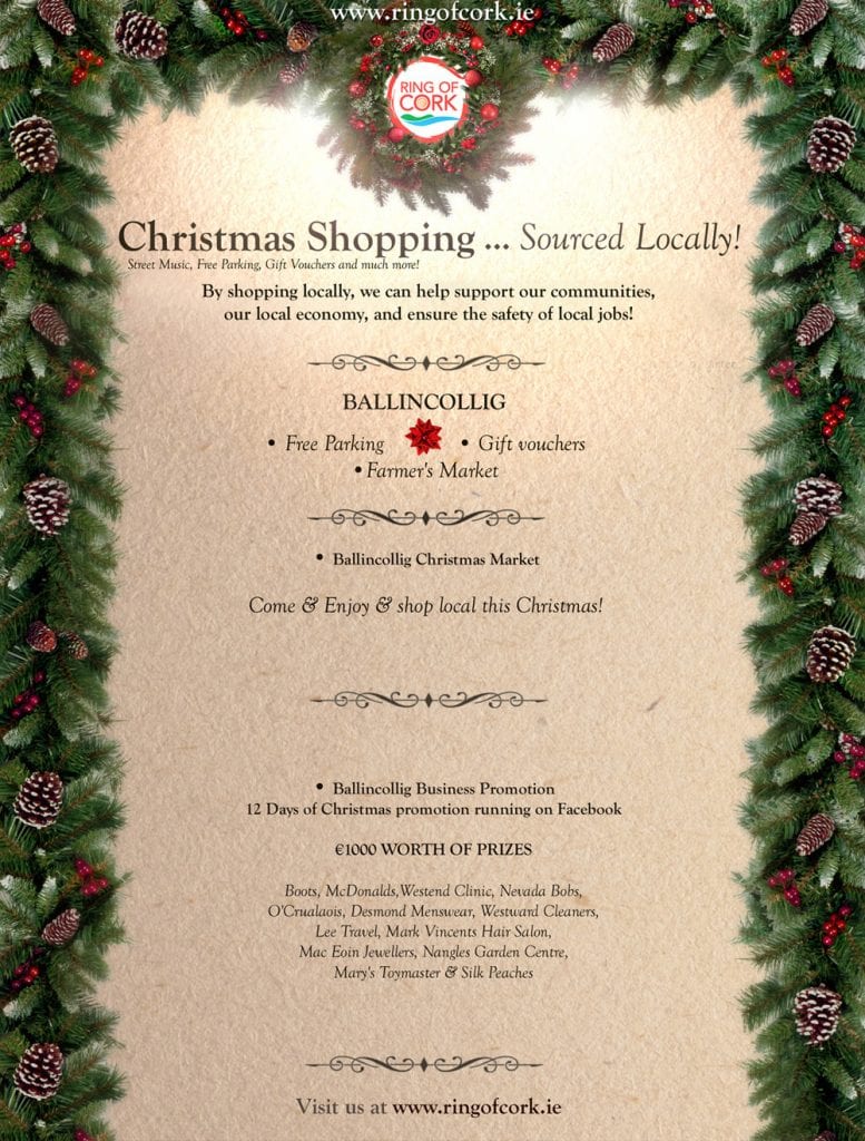 Christmas Newsletters & Christmas Shopping Competition WINNERS - Ring of Cork